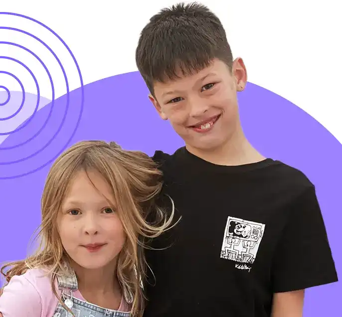 Aurora & Jaxon, aged 8 & 12